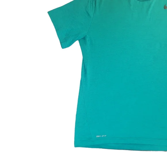 Nike Men's Dri Fit XL Short Sleeve Tee Teal - Picture 4 of 11